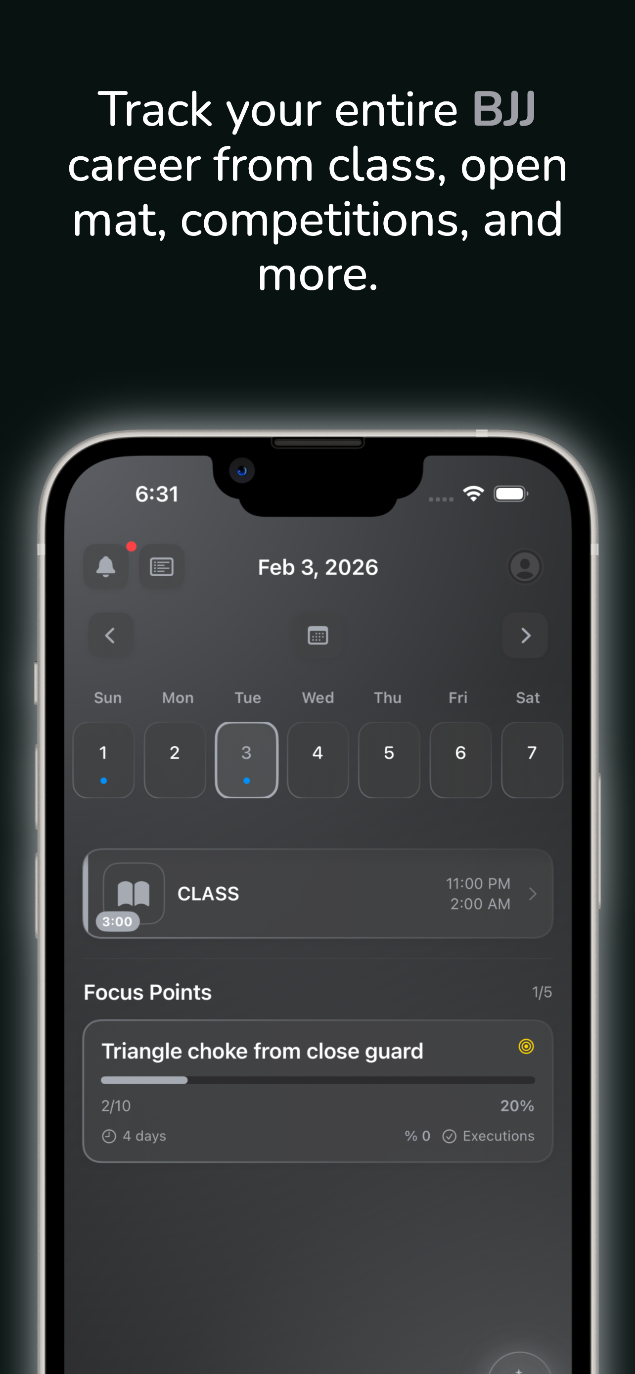 Track your BJJ career