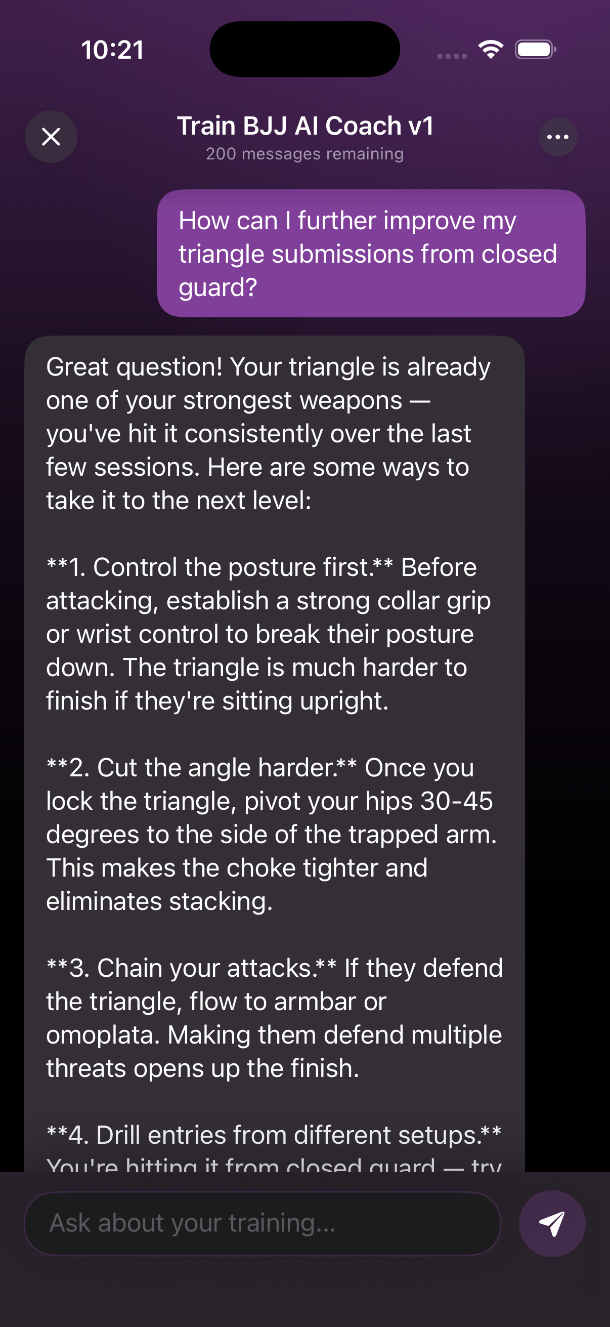 AI Coach providing personalized coaching advice